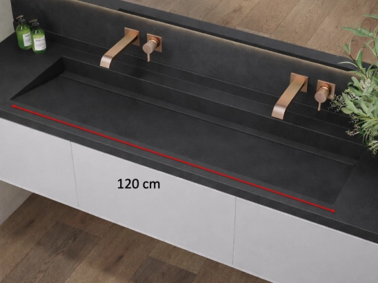 Vaskeskab, håndvask 120 cm, lavet efter mål, farver london xl 120-sf
