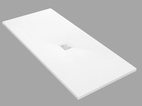 Receveur de douche, bonde centrale, haut de gamme, Largeur 75 à 200 X 75 à 100 cm, résine pleine masse anti glissante PN24, 10 couleurs, Garantie 5 ans, Livraison rapide et offerte