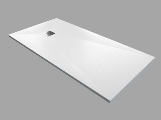 Großformatige duschwanne aus kunstharz slate xl