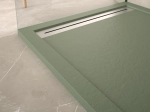Receveur douche évacuation caniveau, Largeur 100 à 200 x l. 80 à 100 cm, Résine anti glissant pleine masse, Couleurs, fabrication sur mesure, LIVRAISON OFFERTE