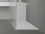 Receveur de douche, extra plat, résine, finition Pizarra blanc