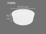Vasque FIERI 37,4 cm en céramique blanc brillant. Lavabo compact design à poser idéal petits espaces. Garantie 10 ans. Livraison gratuite.
