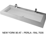 Plan vasque Design, sur mesure, Largeur 100 à 200 cm x Profondeur 40 à 60 cm, résine minérale ACRYSTONE® SOLID-SURFACE Finition lisse, Livraison Offerte et Rapide.