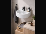 Lave-mains KALLITHEA 40 cm blanc brillant. Mural ou à poser, ovale avec trop-plein. Idéal WC et petites salles de bain. Garantie 10 ans. Livraison gratuite.