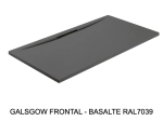 Receveur de douche extra-plat avec une évacuation sur la grande largeur, L. 100 à 180 cm x l. 70 à 100 cm, résine Akrytan® anti glissant, 10 couleurs, Livraison offerte et rapide