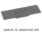 Plan vasque lavabo sur mesure : L 50 à 201 x P 30 à 51 cm, finition lisse mate, 10 couleurs au choix, Anti bactérien, résine Akrytan® teinté dans la masse, Livraison Offerte.