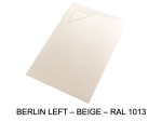 Receveur de douche design, avec évacuation d'eau en angle à 17 x 17 cm, Largeur 100 à 200 x l. 70 à 100 cm, anti glissant, fabrication sur mesure au cm, LIVRAISON OFFERT