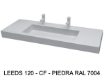 Plan vasque lavabo sur mesure : L 130 à 201 x P 40 à 51 cm, finition lisse mate, 10 couleurs au choix, Anti bactérien, résine Akrytan® teinté dans la masse, Livraison Offerte.