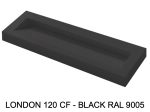 Plan vasque, bassin incliné grand taille 120 cm : L 130 à 201 x P 40 à 51 cm, finition lisse mate, 10 couleurs au choix, , résine Akrytan® teinté dans la masse, Livraison Offerte.