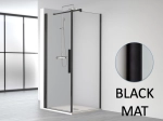 Paroi de douche fixe, avec porte en angle, LIVRAISON RAPIDE, Largeur 67 à 103 cm, Retour de 70 à 100 cm, Hauteur 195 cm, traitement anti calcaire, Garantie 5 ans, Livraison offerte