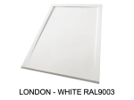 Receveur de douche Design Caniveau Résine Extra plat blanc