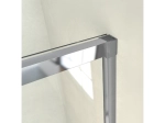 Porte de douche coulissante, sur mesure, chrome