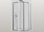 paroi douche quart de rond coulissante 75x75, 80x80 et 90x90, chrome