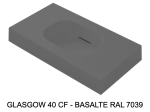 Plan vasque système d’évacuation discret L 50 à 201 x P 40 à 51 cm, finition lisse mate, 10 couleurs, Anti bactérien, résine Akrytan® teinté dans la masse, Livraison Offerte.