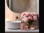 Vasque SIMANTRA ronde 33 cm en céramique blanc brillant. Format compact idéal petites salles de bains et WC. À poser, entretien facile. Livraison gratuite.