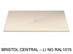 Receveur de douche bonde central, extra plat, résine beige