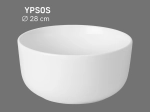 Vasque YPSOS ronde 28 cm en céramique blanc brillant. Format compact idéal WC et petites salles de bains. À poser, entretien facile UP-CLEAN. Livraison gratuite.