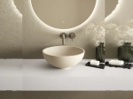 Vasque lavabo, à poser, Finition blanc ou de couleurs, forme ronde offre un espace généreux, Matière Résine Solid-Surface, Taille Ø42 x 16 cm - LIVRAISON OFFERTE