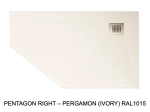 Pentagonal shower tray with corner drain - PENTAGON