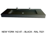 Plan vasque Design, sur mesure, Largeur 150 à 200 cm x Profondeur 40 à 60 cm, résine minérale ACRYSTONE® SOLID-SURFACE Finition lisse, Livraison Offerte et Rapide.