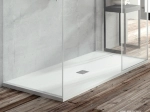 Receveur de douche, sur mesure : Largeur 200 à 300 cm x l. 70 à 150 cm. Bac à douche en résine Akrytan® anti glissant, finition lisse, 10 couleurs, Livraison offerte et rapide