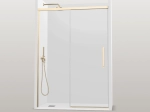 Porte de douche coulissante, sur mesure, or