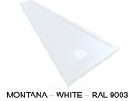 Receveurs de douche sur mesure, en forme de trapèze (60-210 cm x 60-100 cm) Résine Extra plat LIVRAISON OFFERTE