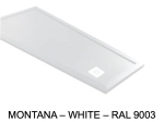 Receveurs de douche sur mesure, en forme de trapèze (60-210 cm x 60-100 cm) Résine Extra plat LIVRAISON OFFERTE