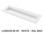 Plan vasque, bassin incliné grand taille 120 cm : L 130 à 201 x P 40 à 51 cm, finition lisse mate, 10 couleurs au choix, , résine Akrytan® teinté dans la masse, Livraison Offerte.