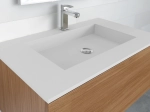 Plan vasque encastrable en Corian® Arctic White - PARIS