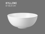 Vasque KYLLINI ronde 32,5 cm en céramique blanc brillant. Mini lavabo idéal petites salles de bain et WC. À poser, sans trop-plein. Livraison gratuite.
