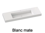 Plan vasque suspendu, lavabo 80 cm, résine SEVILLA XL 80 SA