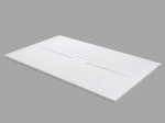Bac douche drainage central, discret et design, Largeur 100 à 210 cm x l. 70 à 120 cm Fabrication sur mesure en résine anti glissant, finition misse, 10 couleurs, Livraison offerte