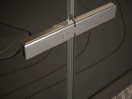 Porte de douche battante, sur mesure, verre 8 mm - BRAY