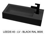 Håndvask, specialfremstillet, ophængt, LEEDS LV55 resin