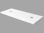 Receveur de douche, sur mesure : Largeur 150 à 300 cm x l. 70 à 150 cm. Bac à douche en résine Akrytan® anti glissant, finition misse, 10 couleurs, Livraison offerte