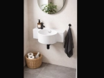 Lave-mains mural gauche OLYMPIE 40 cm blanc brillant. Avec trop-plein et trou robinetterie. Idéal WC invités. Garantie 10 ans. Livraison gratuite.