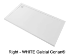 Receveur de douche en Corian® avec évacuation d'angle - SEQUIA