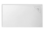 Receveur de douche design, avec évacuation d'eau en angle à 17 x 17 cm, Largeur 100 à 200 x l. 70 à 100 cm, anti glissant, fabrication sur mesure au cm, LIVRAISON OFFERT