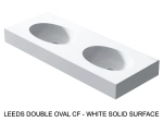 Plan vasque lavabo sur mesure : L 120 à 201 x P 40 à 51 cm, finition lisse mate, 10 couleurs au choix, Anti bactérien, résine Akrytan® teinté dans la masse, Livraison Offerte.
