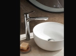 Vasque NAXOS ronde 38,5 cm en céramique blanc brillant. Design intemporel à poser, cuve profonde, entretien facile UP-CLEAN. Livraison gratuite.