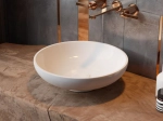 Vasque NEOPOLI ronde 40,5 cm en céramique blanc brillant. À poser, sans trou robinetterie ni trop-plein. Design classique, garantie 10 ans. Livraison gratuite.