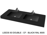 Commandez nos plans double vasque pour salle de bain, avec deux lavabos, sur mesure (120-201 cm x 40-51 cm) résine LIVRAISON OFFERTE