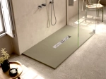 Receveur douche évacuation centrale, Largeur 100 à 200 x l. 70 à 100 cm, Résine anti glissant pleine masse, Couleurs, fabrication sur mesure, LIVRAISON OFFERTE