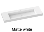 Wall-hung washbasin, washbasin 96 cm, SEVILLA XXL 96 SA resin