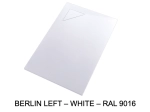 Design shower tray, with corner drainage at 17 x 17 cm, Width 100 to 200 x l. 70 to 100 cm, anti-slip, made to measure to the cm, FREE DELIVERY