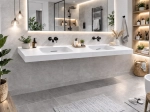 Double washbasin countertop, GLASGOW 40 CF DOUBLE colours