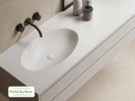 Plan vasque lavabo sur mesure : L 60 à 201 x P 40 à 51 cm, finition lisse mate, 10 couleurs au choix, Anti bactérien, résine Akrytan® teinté dans la masse, Livraison Offerte.