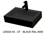 Lave-mains, sur mesure : L 50 à 80 x P 35 à 51 cm, finition lisse mate, 10 couleurs au choix, Anti bactérien, résine Akrytan® teinté dans la masse, Livraison Offerte.