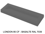 Plan vasque, bassin incliné grand taille 85 cm : L 100 à 201 x P 40 à 51 cm, finition lisse mate, 10 couleurs au choix, , résine Akrytan® teinté dans la masse, Livraison Offerte.